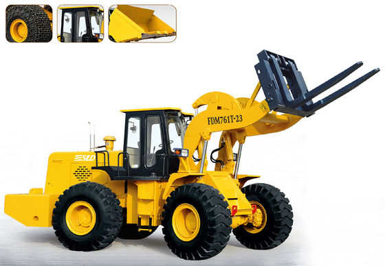 175 kw 3430 밀리미터는 23 톤 승강 블록 지게차 적재기를 마스트를 세웁니다