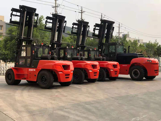 오렌지 빨간색 무거운 리프트 포크리프트 15000kgs의 사용자 지정 OEM 등급 부하