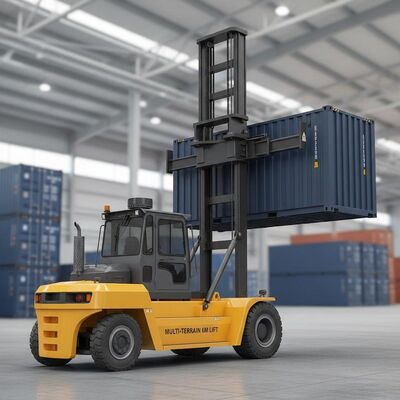 Full Closed Cabin With AC Container Forklift 6 Meters Lift Height Versatile Forklift for Container Transport and Storage