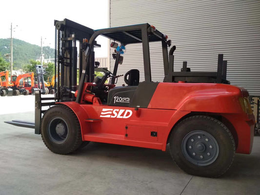 FD120 3000 밀리미터 Mast 상승 12000kgs 12 톤 무거운 포크리프트 트럭