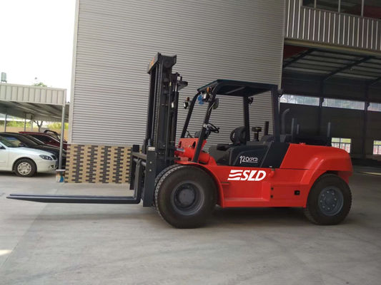 FD120 3000 밀리미터 Mast 상승 12000kgs 12 톤 무거운 포크리프트 트럭