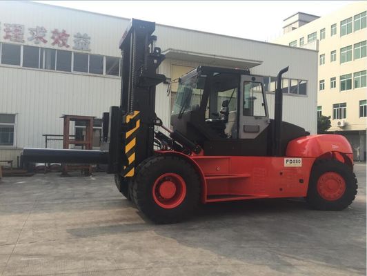 4m Mast FD250 25 톤 50k 자동 대형 기중기 지게차