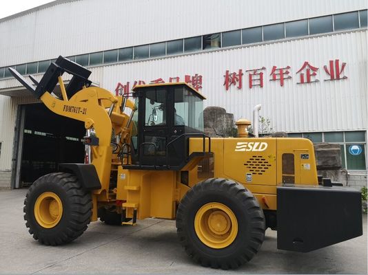 175 kw 3430 밀리미터는 23 톤 승강 블록 지게차 적재기를 마스트를 세웁니다