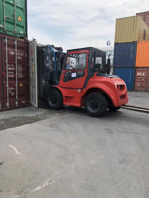 3000 밀리미터 4시 4분 차륜 구동 3.5T 3500kgs 4X4 지게차 솔루션