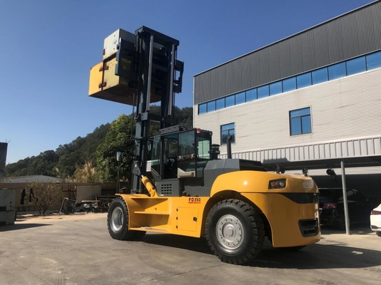 15000kg 오렌지 빨간색 중량 포크리프트 유차이 엔진과 45-90도 기울기 각도
